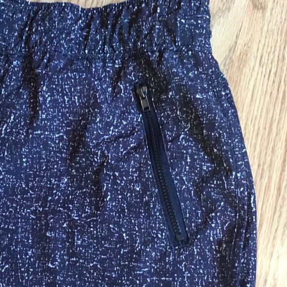 2 pair athletic shorts, both size medium, 1 blue, 1 black & white - Picture 7 of 12